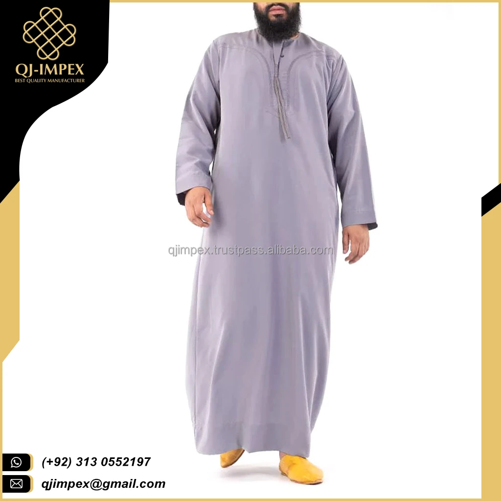 Wholesale Traditional Muslim Clothing Arabian Jubbah Men's Thobe ...