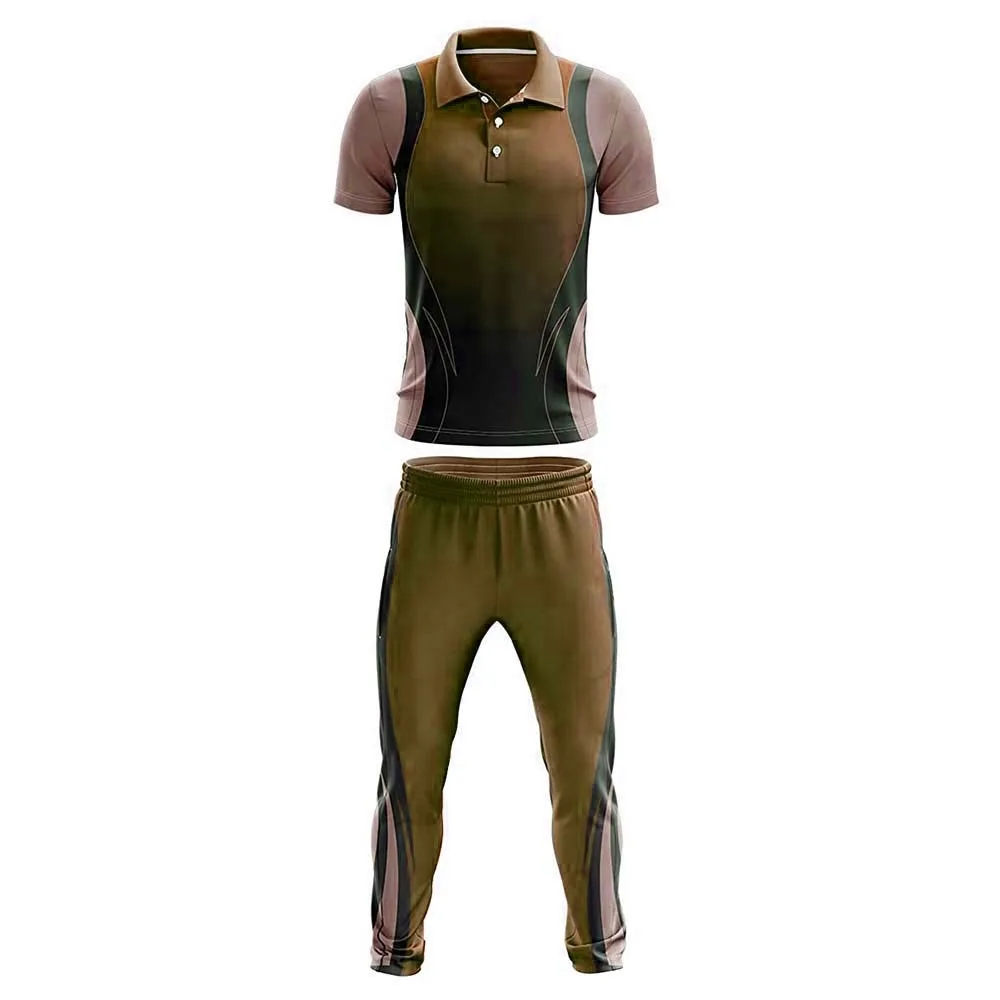 Custom Cricket Team Full Sleeve Jersey With Shorts New Design Uniform Set