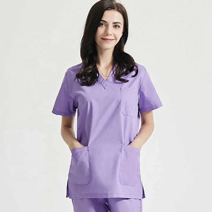 Top Quality Hospital Uniform Medical Scrubs From Vietnam Spandex