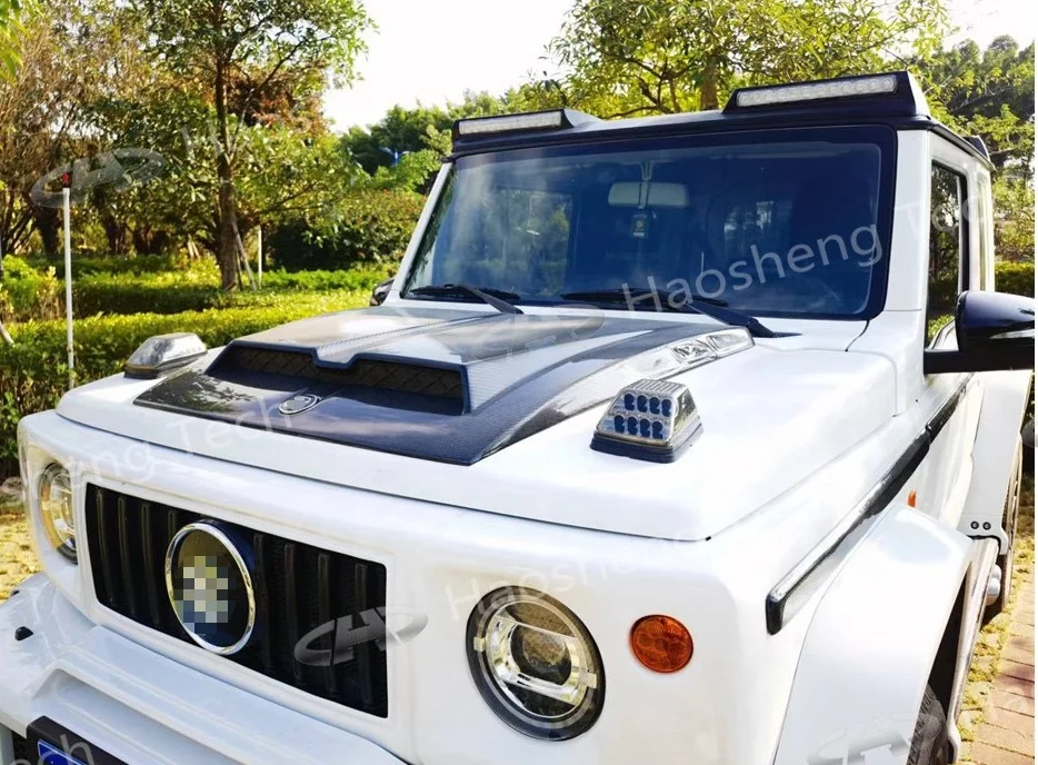 Suzuki Jimny Accessories - Carbon Fiber Engine Hood Cover