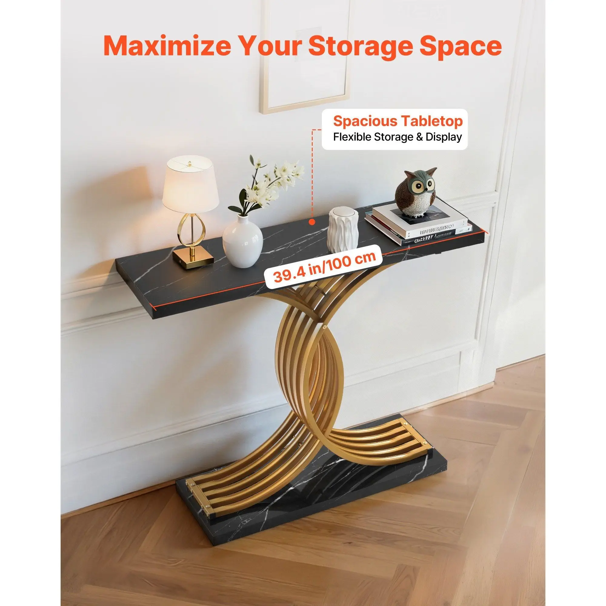Elvarenae Aurelia Contrast Console Table — product detail