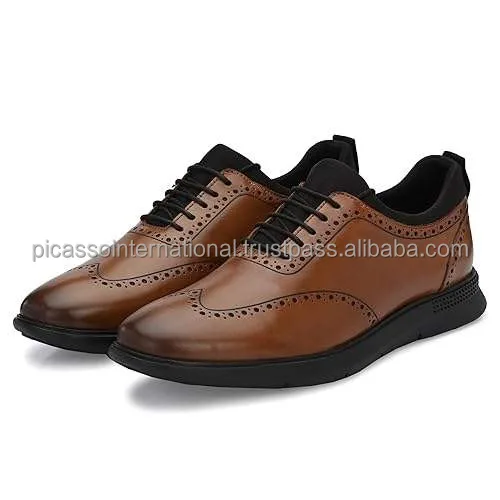 Huge Sale on Best Quality Hot Selling Casual Wear Oxford Trendy Office Business Full Grain Genuine Leather Shoes for Men