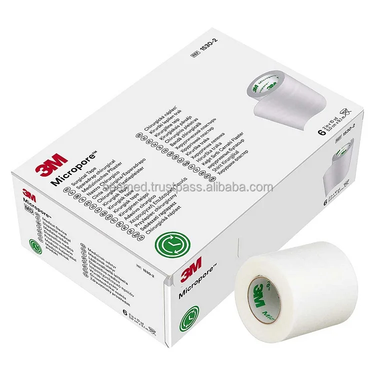 Latex Free Non Sterile Medical Consumables 3M Micropore Surgical Adhesive Paper Tape 2 Inch at Wholesale Price