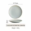 7 inch round celadon blue