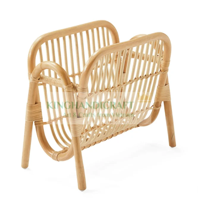 Декоративный держатель для магазинов ручной работы из ротанга органайзер газет и витрин натуральный Прочный Плетеный оптовая