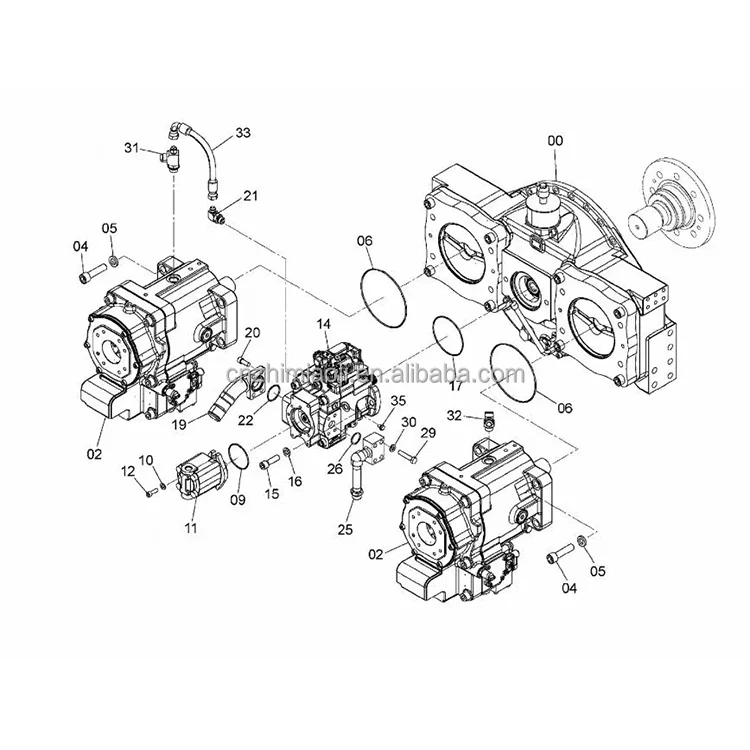 Original Used ZX680 ZX890-5G Excavator Hydraulic Main Pump