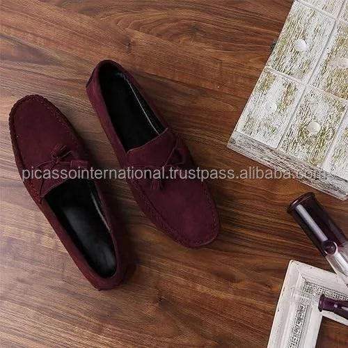 Good Quality Widely Selling Wholesale Supply Elegant Design Genuine Swede Leather Loafers Shoes for Bulk Purchase