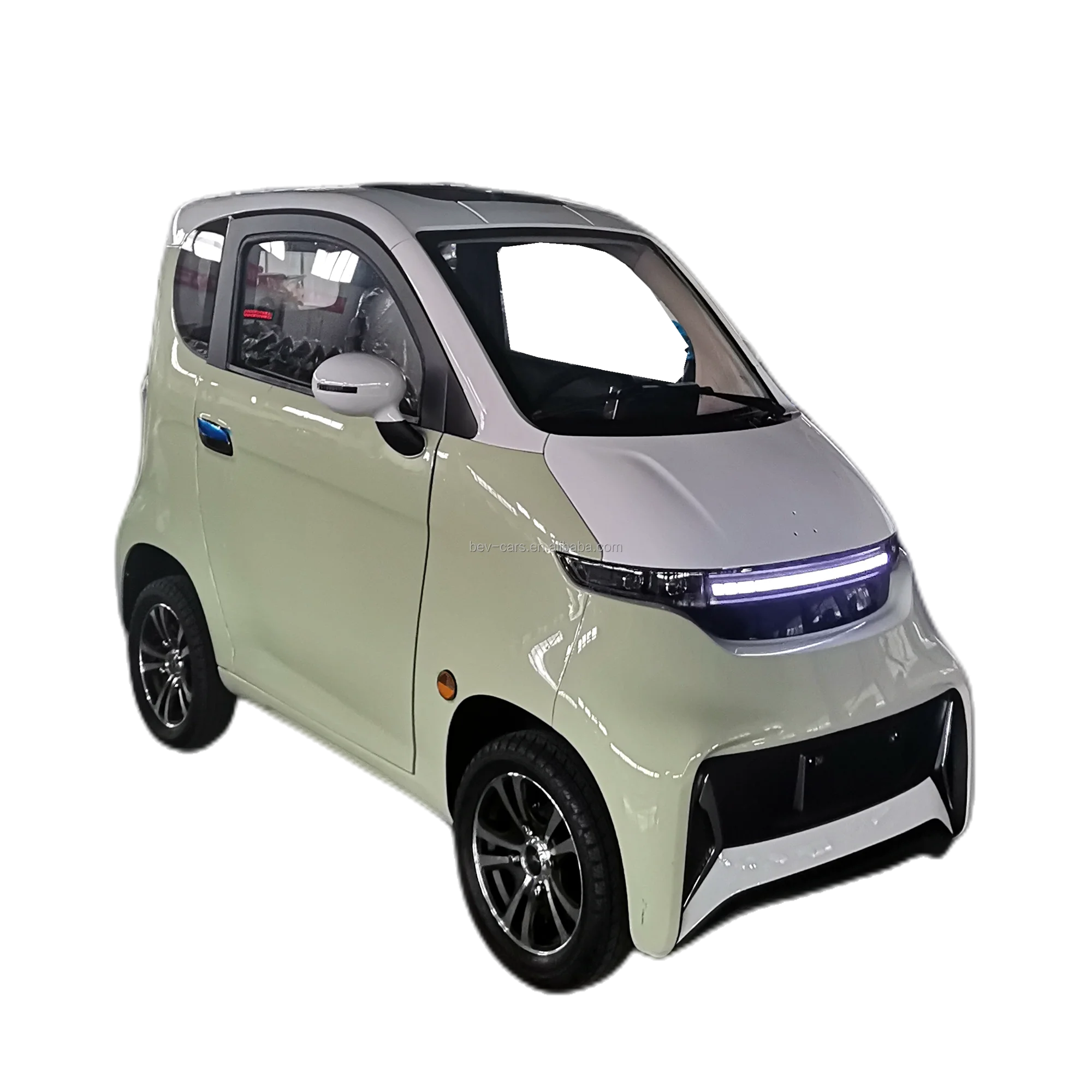 Enclosed Electric Passenger Vehicles 4 Wheel Car for Passenger EEC L6e-BP Approved Two Persons Electric Small Cars for Elderly