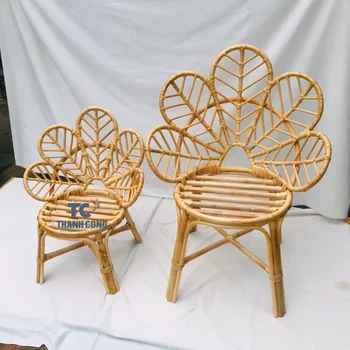 ベトナム製ラタン製ベビーキッズチェア ミニピーコックチェア