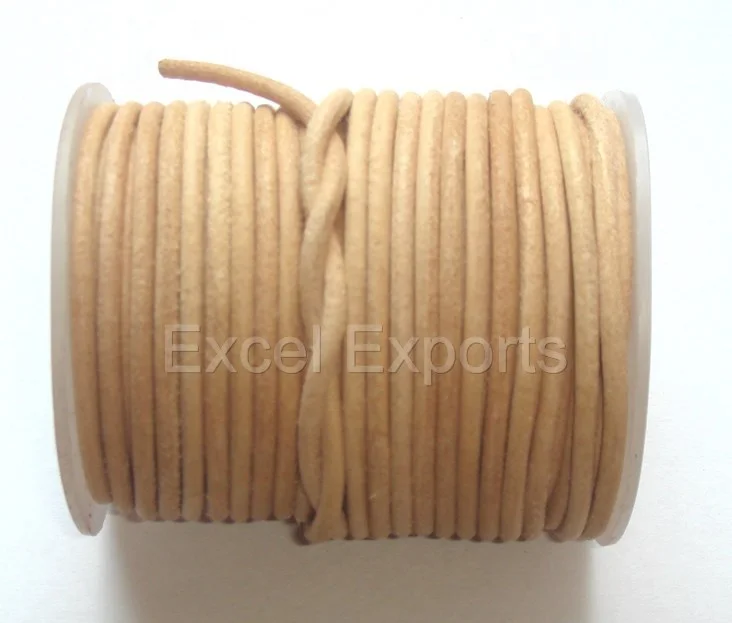 Best Amazon Selling Leather Cord 1.5mm 2mm Round Leather Cord Wholesale