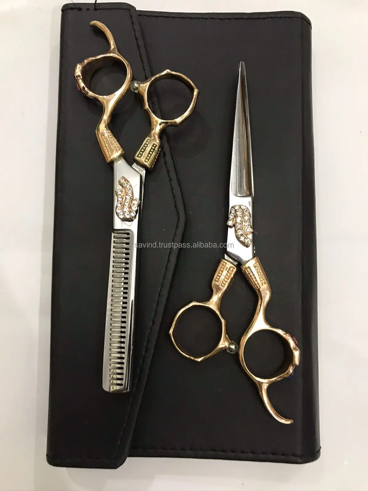Imported Fancy Handle Barber Scissor Professional Hairdressing Scissors ...
