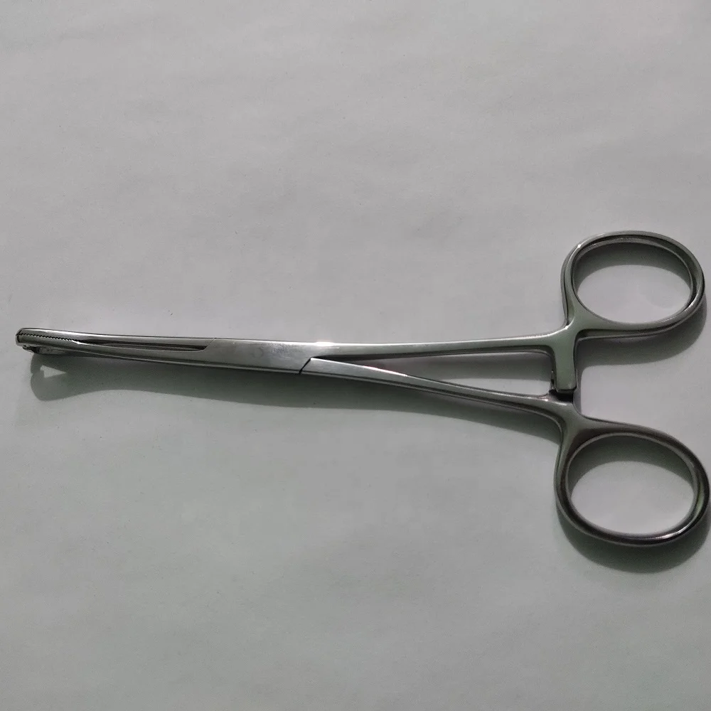 Gold Pennington Forceps Non Slotted With Ratchet,Beauty Body Piercing Instrument - Foto 12
