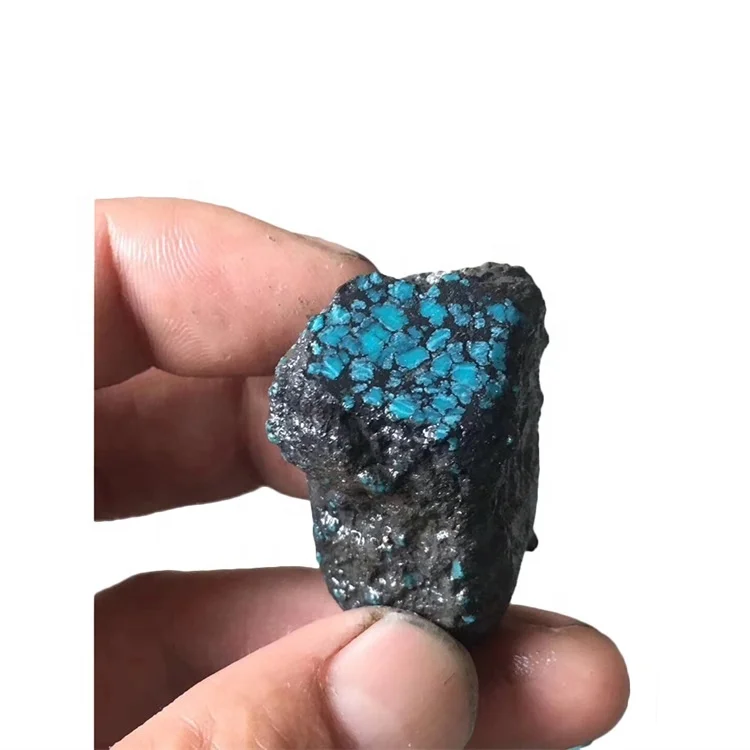 Hubei Yungai曇ったターコイズ鉱山原石天然ターコイズ原石鉱物/原料