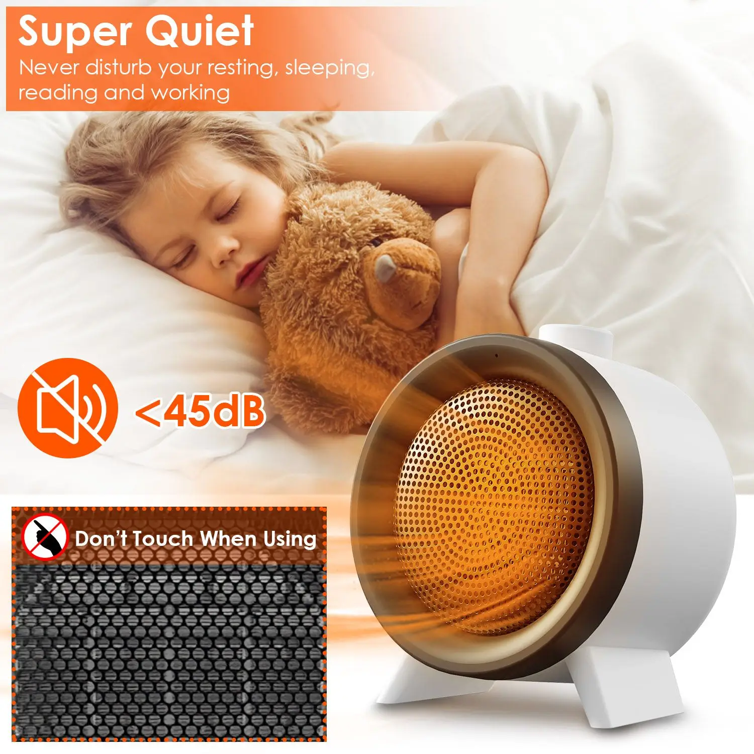 Ceramic Heater, 1000W, Portable - detail 8