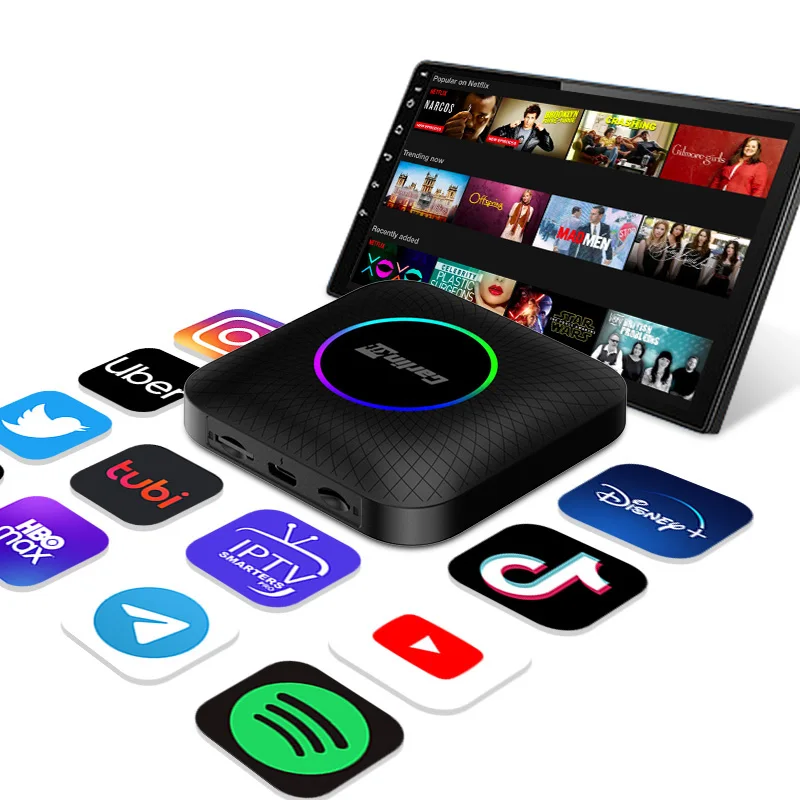carlinkit Tbox 8g 128gb Led Ambient Car Carplay Android Auto Portable Car Play Android Video Ai Box for lexus apple youtube