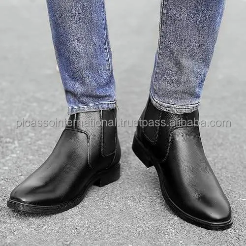 Trusted Exporter Supplies Men's Casual Wear Excellent Quality Cow Hide Genuine Leather Boots Stylish Look Soft Oxford Wholesale