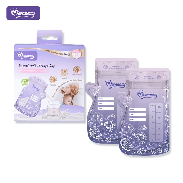 Brand New Baby Milk Bag Portable Breast Milk Storage Bag 25pcs 200ml For Postpartum