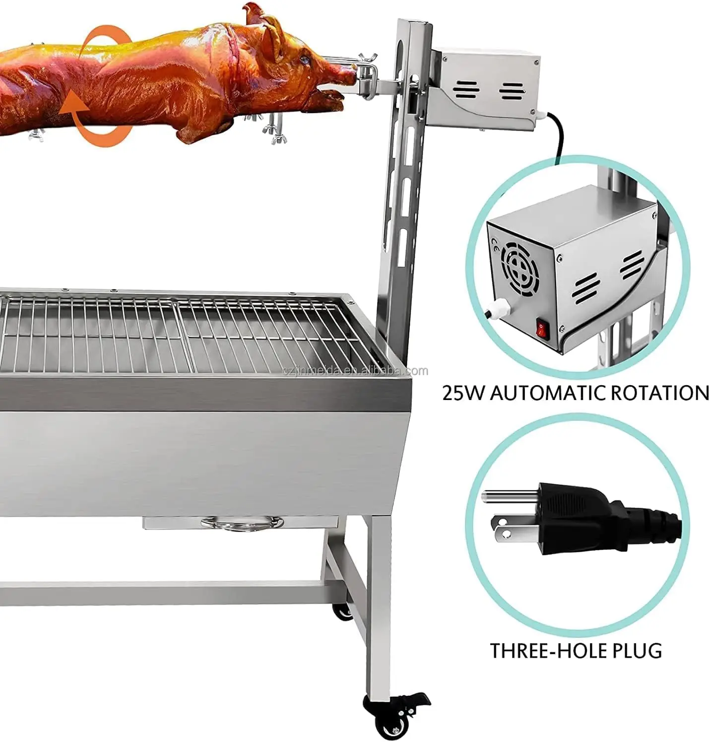 Rotating Barbecue Rotisserie Bbq Grill Roast Machine Bbq Spit Roaster ...
