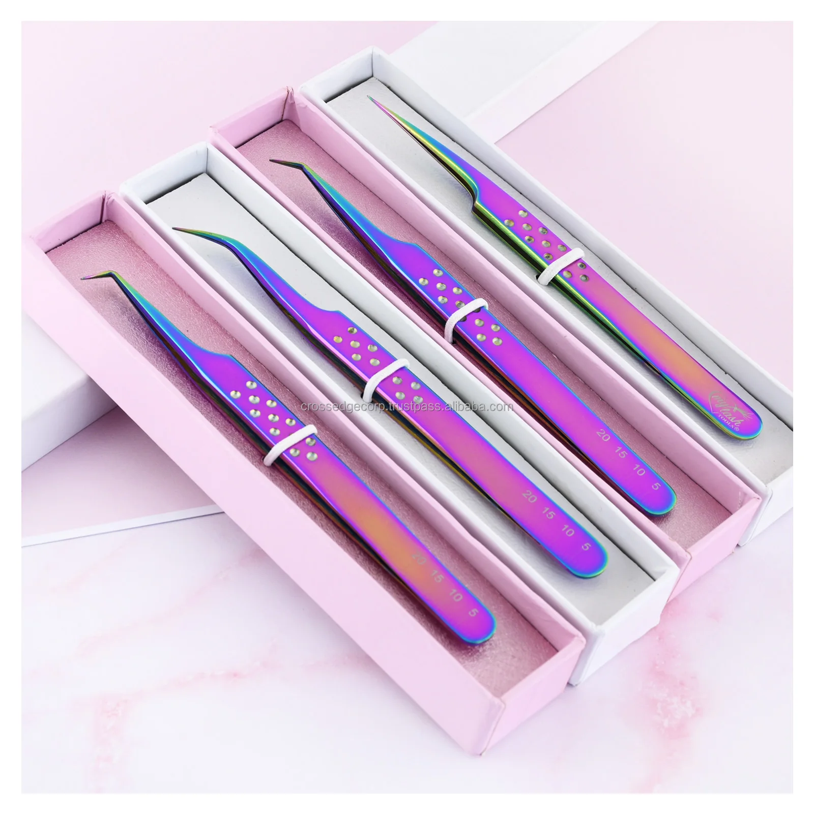 Professional Eyelash Extension Tweezers Best Fiber Tips For Perfect