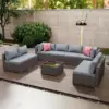 Brown base and grey cushion Color