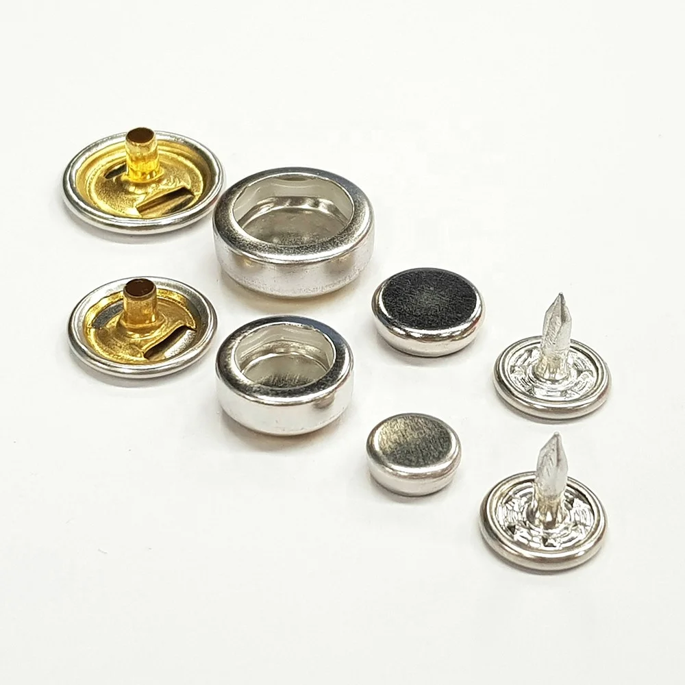 Металлические пресс застежка-молния и пуговицы