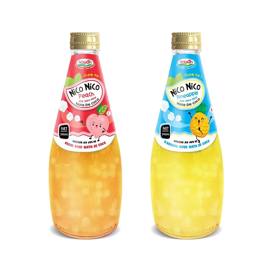 NICO NICO Famous Nata De Coco Juice Brand Packed 290ml Glass Bottle ...