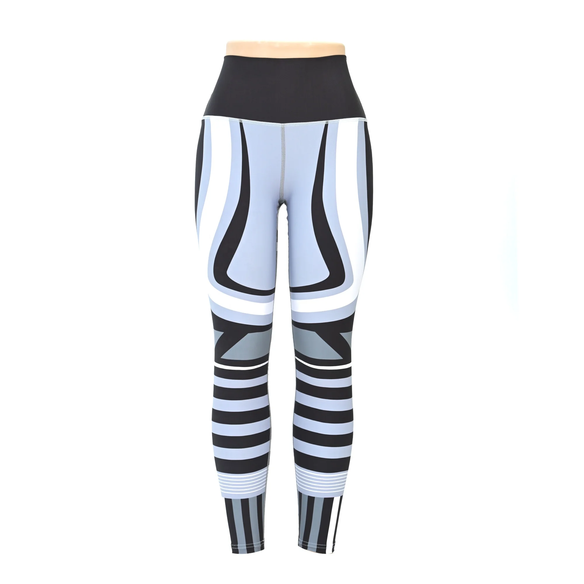 Girls High Waist Yoga Leggings for Women-Four-Way Stretch Quick Dry Anti-Bacterial OEM Sublimation Elastic Waist Sport Pants