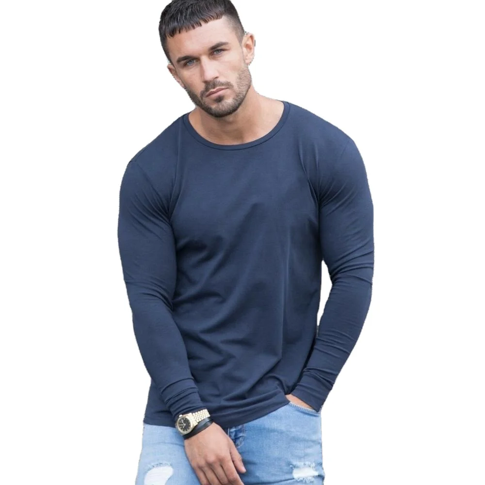 mens spandex long sleeve shirt