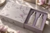 pearl grey, muted lilac and silver