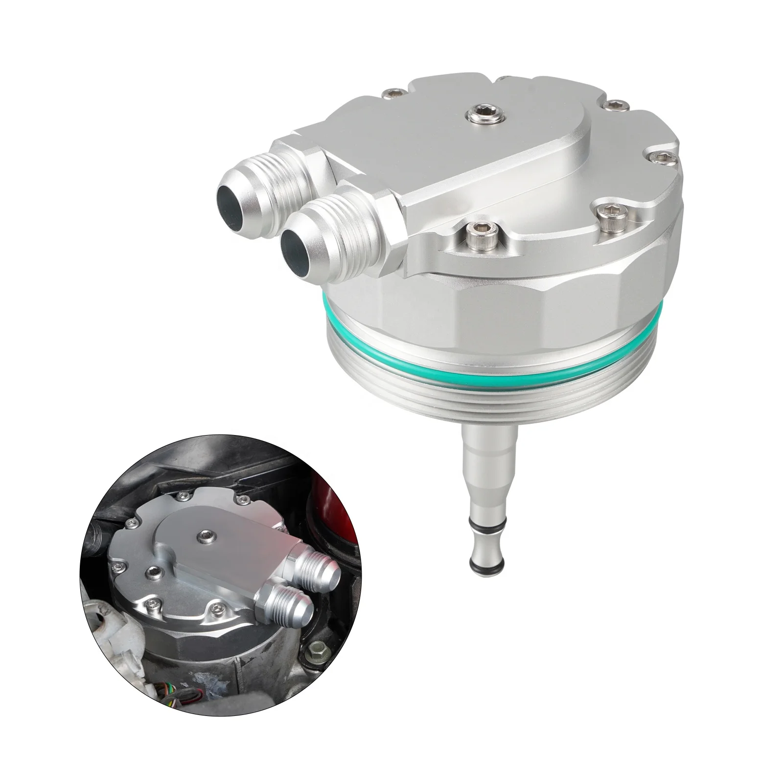 Bevinsee E36 E46 E39 E60 E61 E83 E53 X3 X5 Z4 Oil Cooler Oil Filter