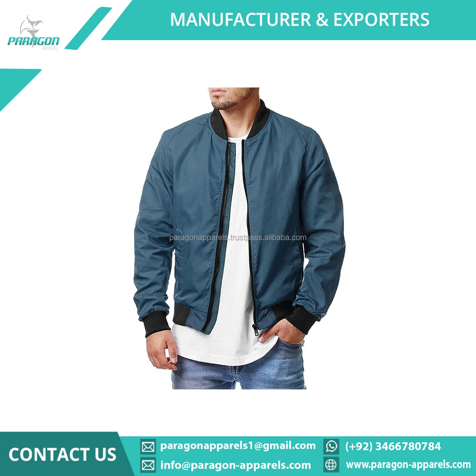 Denim Jacket In Dark Green Wholesale Manufacturer & Exporters