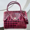 Pink & Black Checkered
