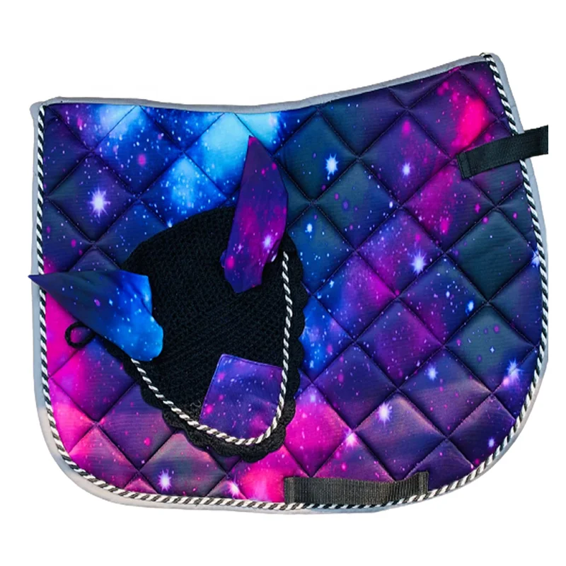 Multi Color Saddle Pad Matchy Set/sublimation Saddle Pad Set Schabracke