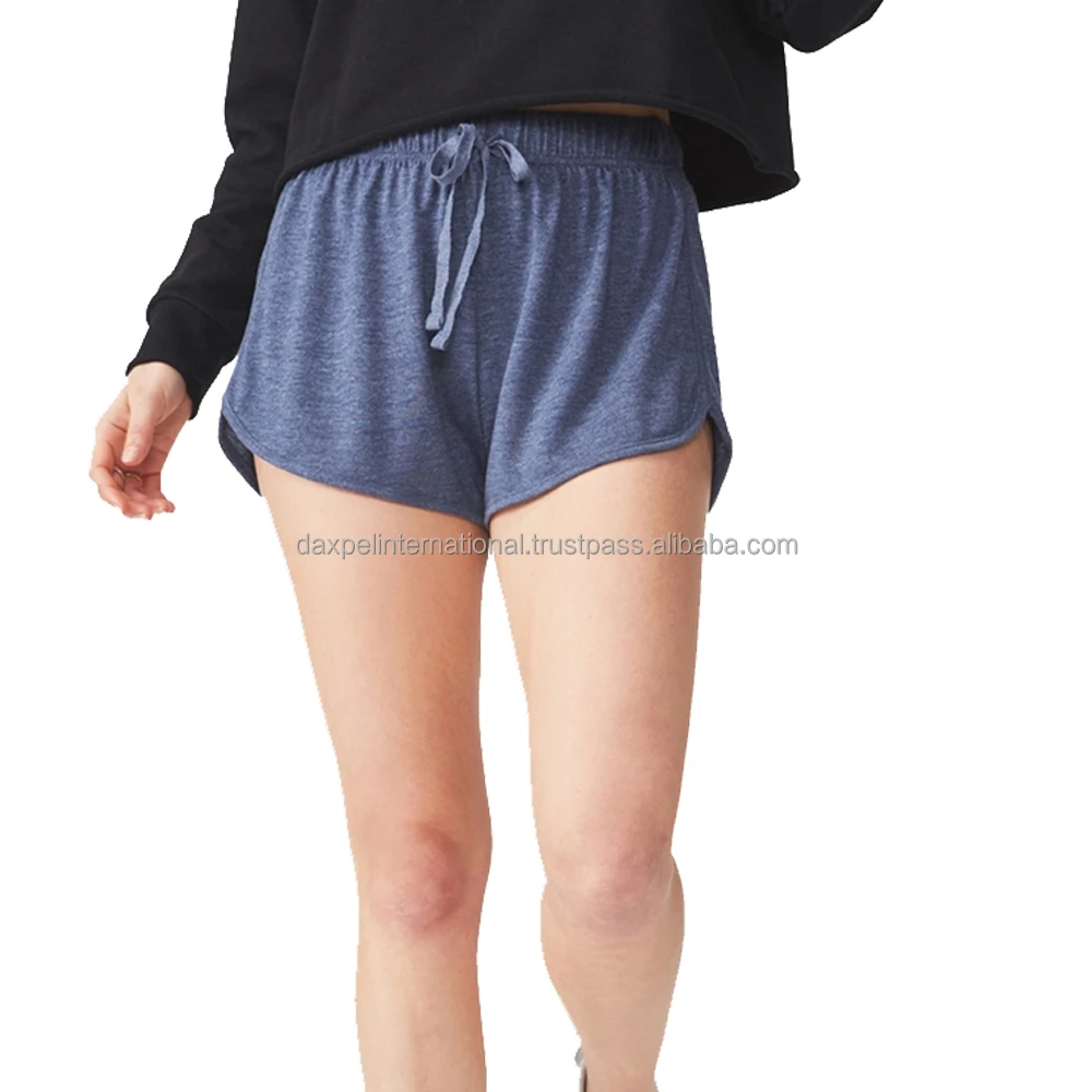 Athletic Printing Gym Booty Shorts Elastic Waist Sweat Wicking Sports