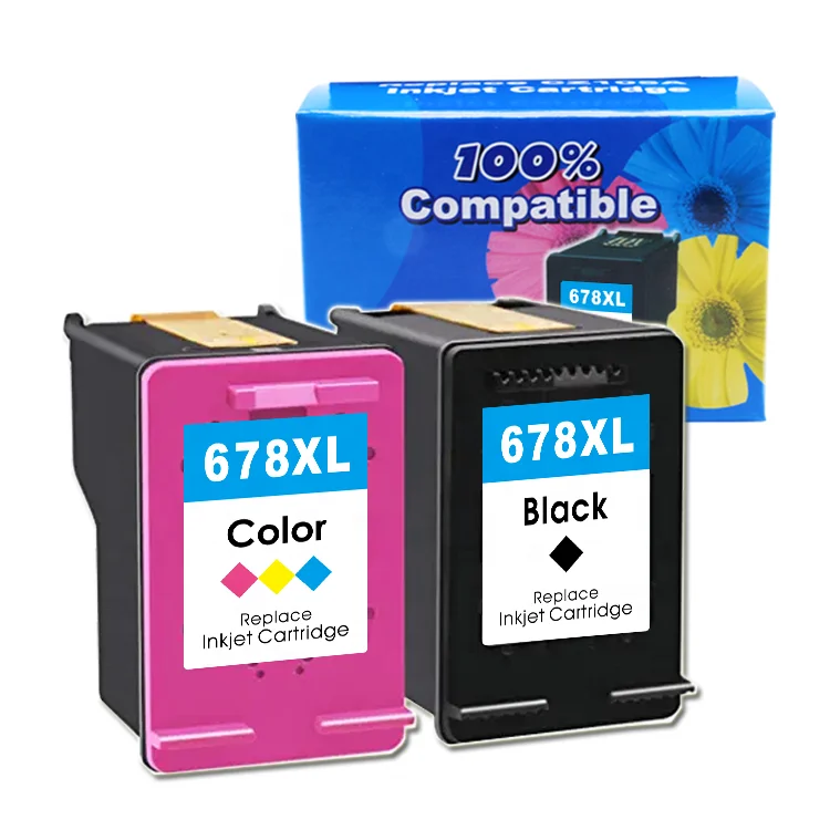 Uniplus 678XL Ink Cartridge Compatible for H P 678 HP678 CZ108AA CZ107AA