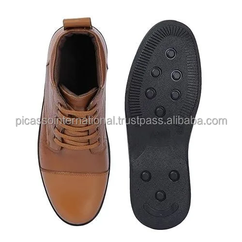 Direct Factory Price Excellent Quality Wholesale Supply Stylish Look Shoes Classic Design Genuine Leather Boots for Men