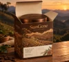 brun cacao, ambre miel et crème