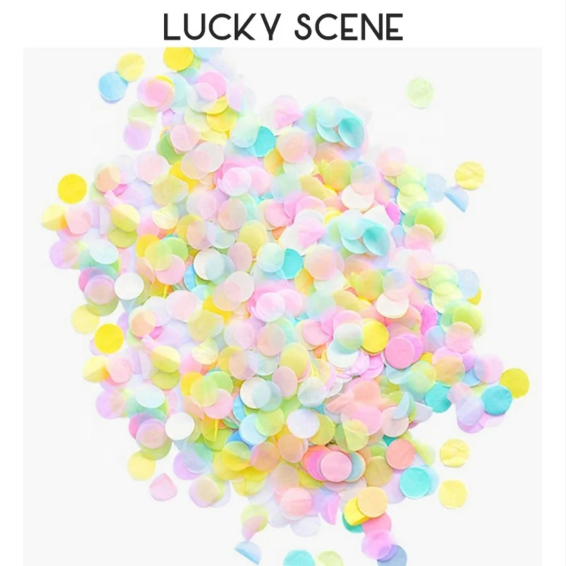 Разноцветные бумажные конфетти, праздники и украшения на день рождения, разные цвета, S00014