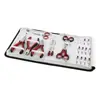 5: Deep Red / Maroon with White Case