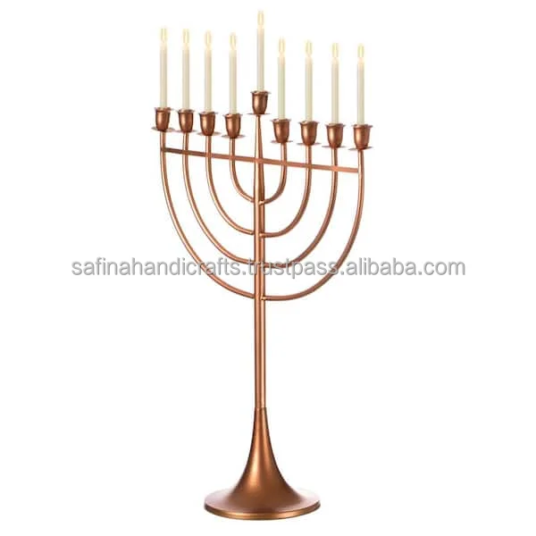 Handmade 9 Arms Aluminum Made Menorah For Restaurant School Hotel