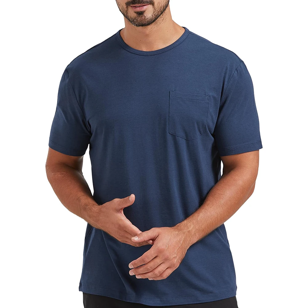 Men's Vintage Streetwear High Quality Summer Knitted 100% Cotton Breathable Shirts Sets Short Sleeves O-Neck Men's T-shirts