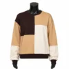 Marrón Oscuro, Beige y Blanco Roto