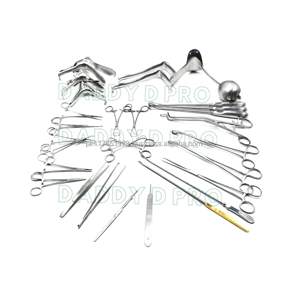 Dilatation And Curettage Instruments Set Of 46 German Stainless Steel
