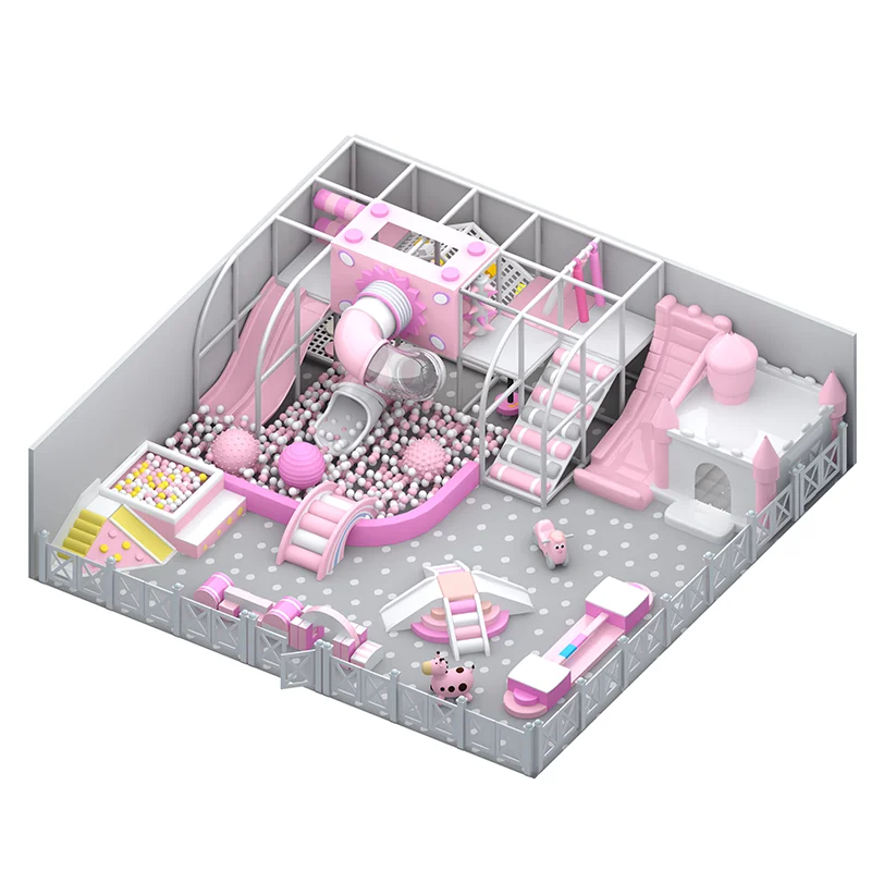 Feelkids ALITA-TQ26013 Indoor PE Board & Plastic Galvanized Pipe Soft Play Kids Playroom