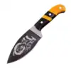 Acier noir mat/gravé Jaune ambre vif