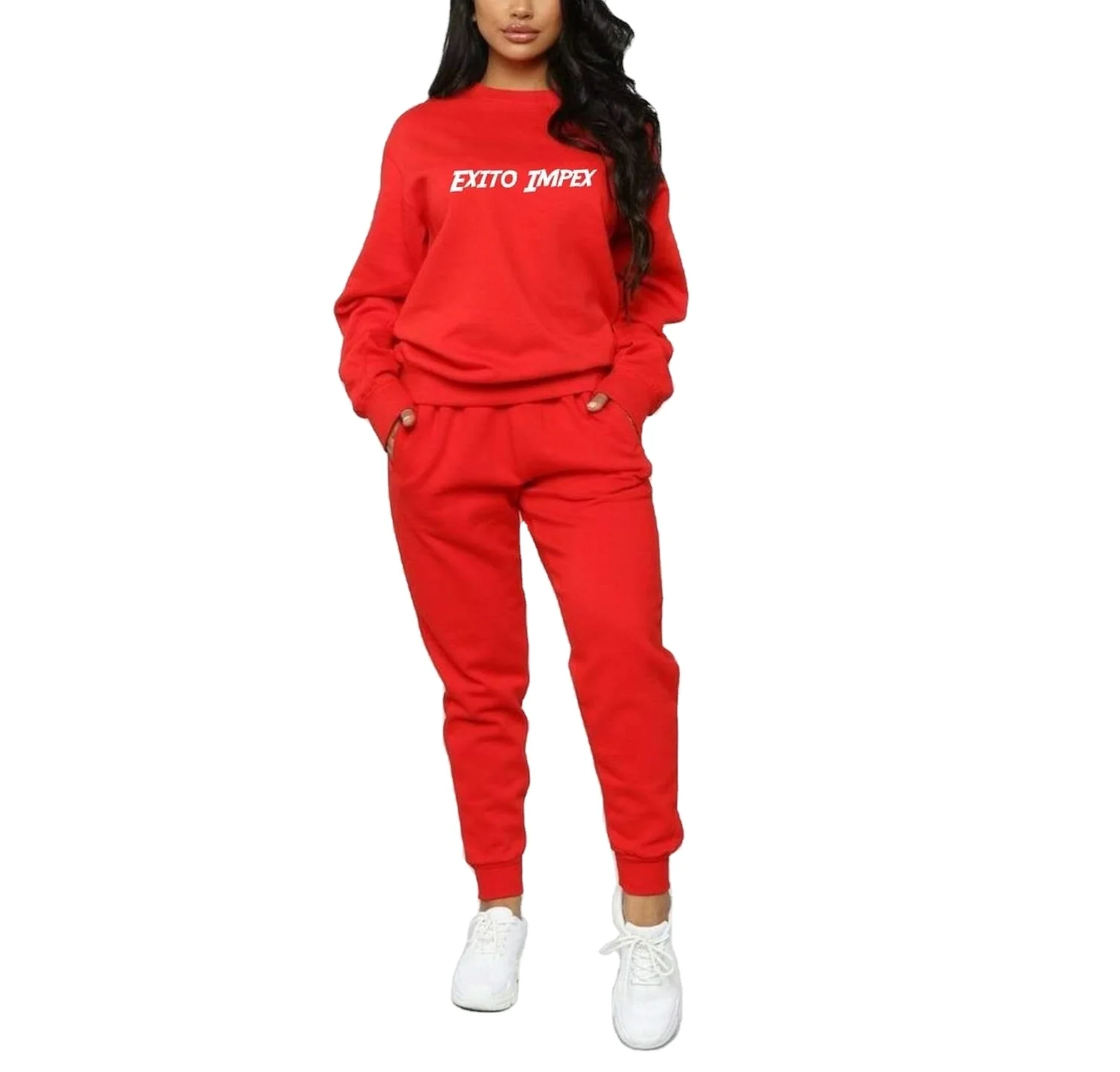 Толстовка с логотипом на заказ для женщин и мужчин, комплект из 2 предметов с капюшоном и длинным рукавом, спортивный костюм для женщин из бангладеш