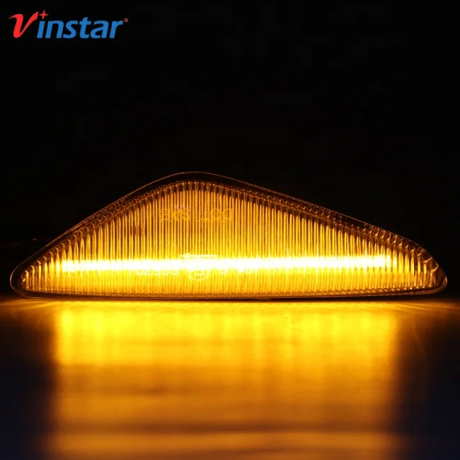 E4 Approved Clear Lens LED Side Marker Turn Signal Indicator Blinker Lights for BMW E70 X5 E71 F25
