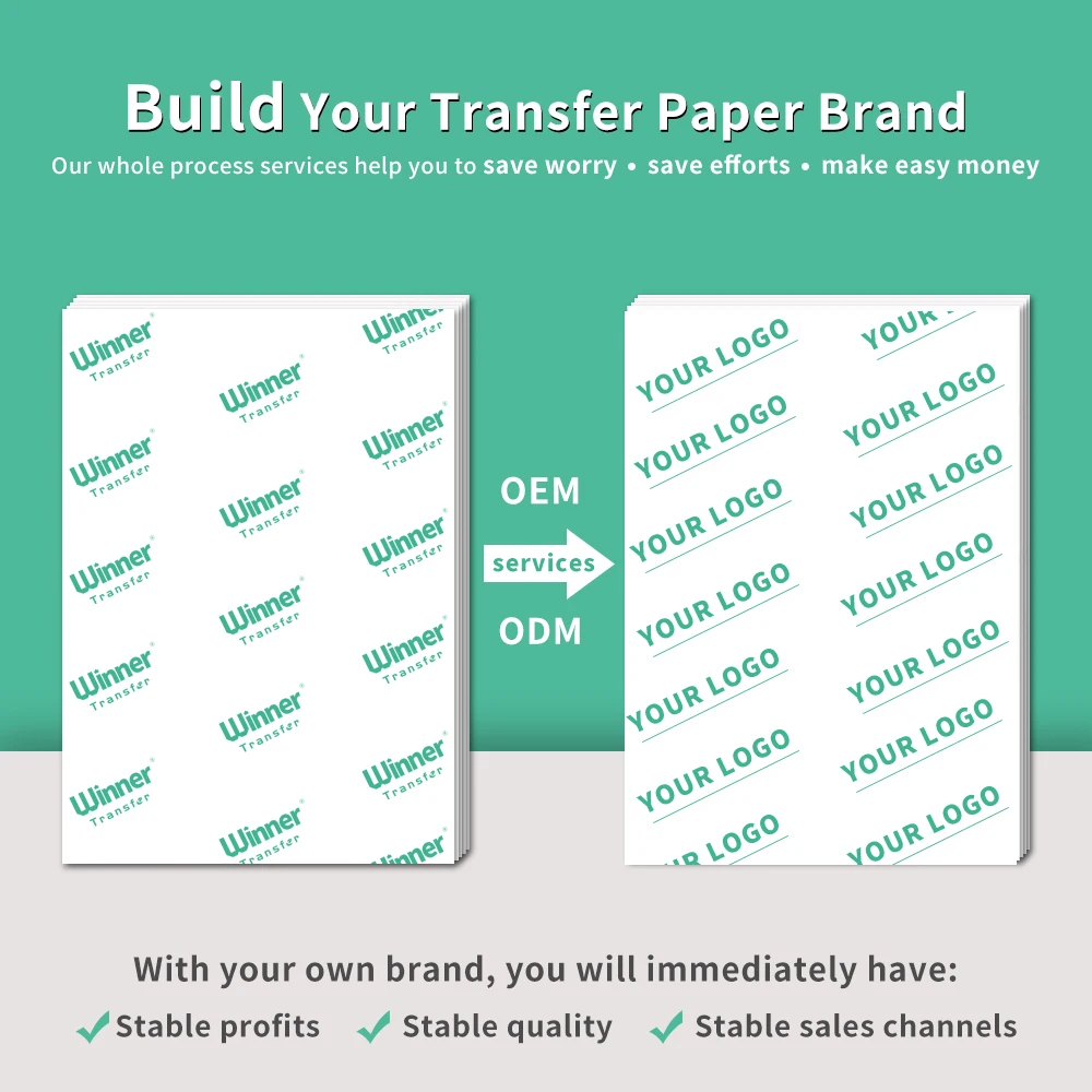 WinnerTransfer -50%Manufacturer Heat Transfer Paper for Light