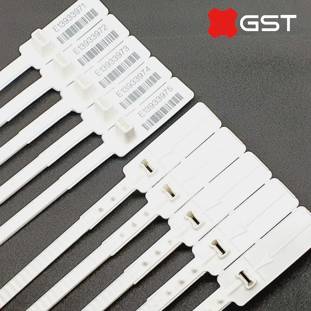 Postseal  express transport security  plastic seal white barcode