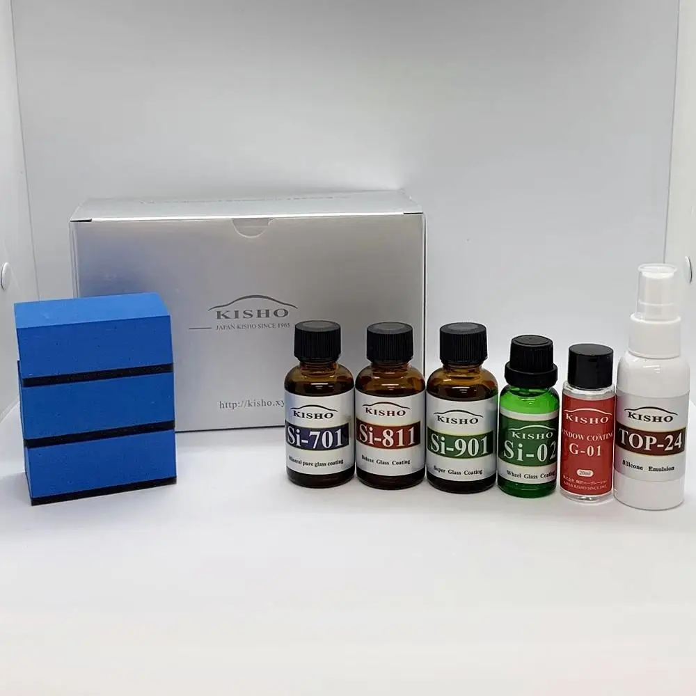 Quick and Easy Apply KISHO Hydrophobic Liquid Glass SiO2 , OEM Available